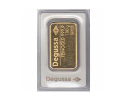 Goldbarren 100 Gramm Degussa