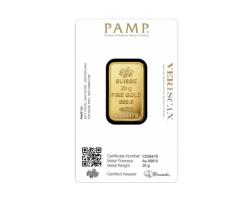 Goldbarren 20 Gramm Pamp Swiss