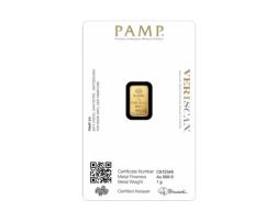 Goldbarren 1 Gramm Pamp