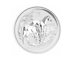 Lunar II Silbermünze Australien Pferd 1/2 Unze 2014 Perth Mint