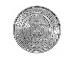 Jaeger 338 Weimarer Republik 3 Reichsmark Meissen 1929