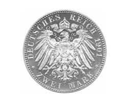 Jaeger 105 Preussen 2 Mark 200 Jahre Königreich 1901