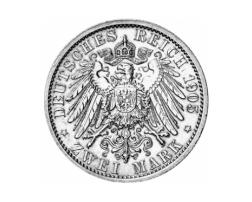 Jaeger 147 Sachsen Coburg Gotha 2 Mark Carl Eduard 1905