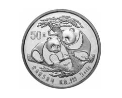 China Panda 5 Unzen 1988 Silberpanda 50 Yuan