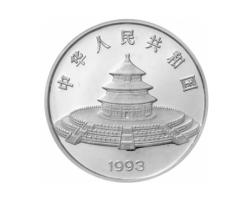 China Panda 5 Unzen 1993 Silberpanda 50 Yuan