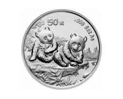 China Panda 5 Unzen 1995 Silberpanda 50 Yuan