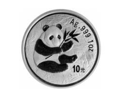 China Panda 1 Kilo 2000 Silberpanda 200 Yuan