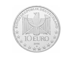 10 Euro Silber Gedenkmünze PP 2002 100 Jahre U-Bahn