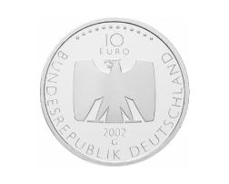 10 Euro Silber Gedenkmünze ST 2002 Deutsches Fernsehen