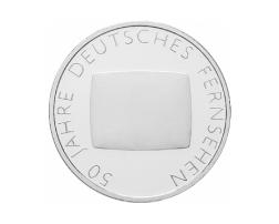 10 Euro Silber Gedenkmünze PP 2002 Deutsches Fernsehen
