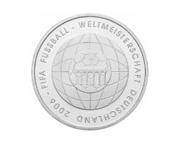 10 Euro Silber PP 2006 Fussball WM Deutschland
