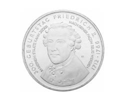 10 Euro Silber Gedenkmünze PP 2012 Friedrich II Große