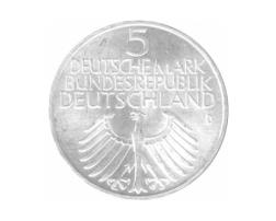 5 DM Silber Gedenkmünze Germanisches Museum 1952