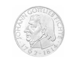 5 DM Silber Gedenkmünze Gottlieb Fichte 1966
