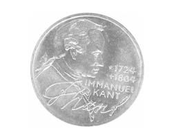 5 DM Silber Gedenkmünze Immanuel Kant 1974