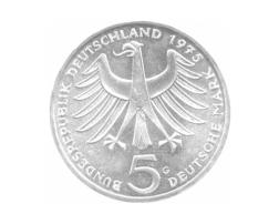 5 DM Silber Gedenkmünze Albert Schweitzer 1975