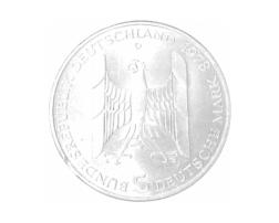 5 DM Silber Gedenkmünze Gustav Stresemann 1978
