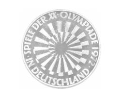 10 DM Silber Gedenkmünze Olympiade Deutschland 1972