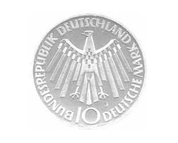 10 DM Silber Gedenkmünze Olympiade München 1972