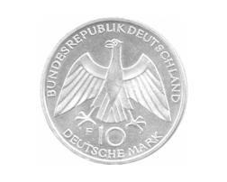 10 DM Silber Gedenkmünze Olympiade Arme 1972