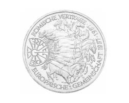 10 DM Silber Gedenkmünze Römische Verträge 1987