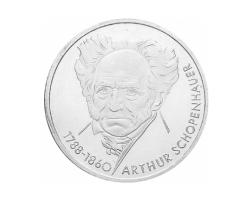 10 DM Silber Gedenkmünze Arthur Schopenhauer 1988