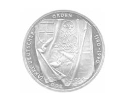 10 DM Silber Gedenkmünze Deutscher Orden 1991