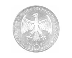 10 DM Silber Gedenkmünze Käthe Kollwitz 1992