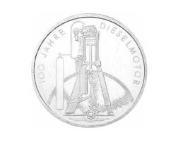 10 DM Silber Gedenkmünze Dieselmotor 1997