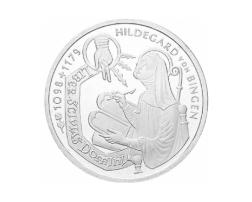10 DM Silber Gedenkmünze Hildegard von Bingen 1998