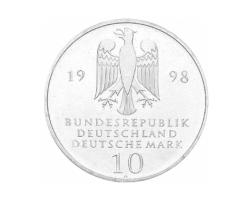 10 DM Silber Gedenkmünze Franckesche Stiftungen 1998