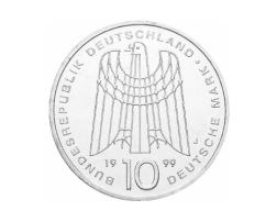10 DM Silber Gedenkmünze SOS Kinderdörfer 1999