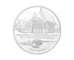 10 DM Silber Gedenkmünze Stralsund 2001