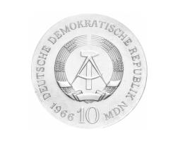 DDR 1966 10 Mark Silber Gedenkmünze Karl Friedrich Schinkel