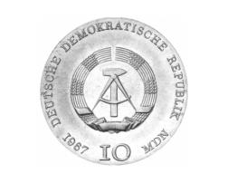 DDR 1967 10 Mark Silber Gedenkmünze Käthe Kollwitz