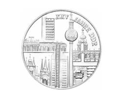 DDR 1974 10 Mark Silber Gedenkmünze Städtemotiv