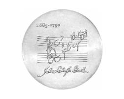 DDR 1975 20 Mark Silber Gedenkmünze Johann Sebastian Bach