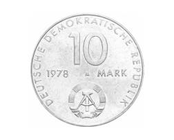 DDR 1978 10 Mark Gedenkmünze Weltraumflug