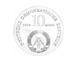 DDR 1979 10 Mark Silber Gedenkmünze Ludwig Feuerbach