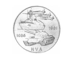 DDR 1981 10 Mark Gedenkmünze 25 Jahre NVA Volksarmee