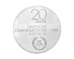 DDR 1981 20 Mark Silber Gedenkmünze Freiherr Stein