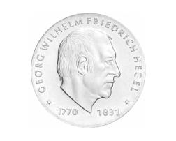 DDR 1981 10 Mark Silber Gedenkmünze Georg Hegel