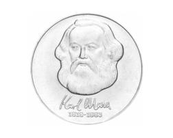DDR 1983 20 Mark Gedenkmünze Karl Marx