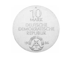 DDR 1986 10 Mark Silber Gedenkmünze Charite Berlin