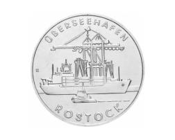 DDR 1988 5 Mark Gedenkmünze Seehafen Rostock
