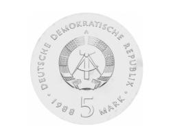 DDR 1988 5 Mark Gedenkmünze Ernst Barlach