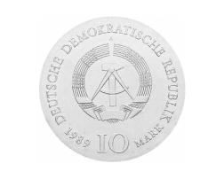 DDR 1989 10 Mark Silber Gedenkmünze Johann Schadow