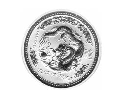 Lunar I Silbermünze Australien Drache 1/2 Unzen 2000 Perth Mint