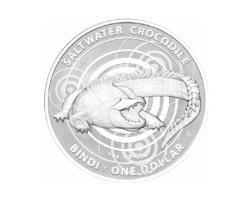 1 Unze Silber Krokodil Bindi 2013 Australien Royal Mint