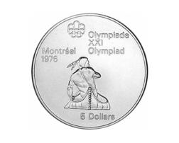 5 Dollar Silbermünzen Kanada Olympiade Montreal 1976 